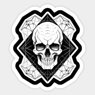 Skull Geo Sticker